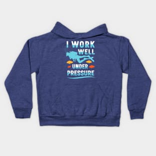 i work well under pressure 11 Kids Hoodie